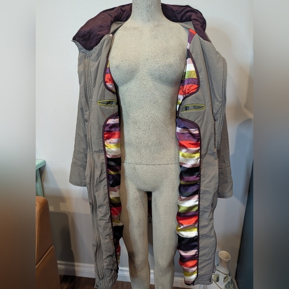 Unique St-Martins Fairy Tale  Scandanavian Cotton Hooded Parka Tan jacket Sz XL - Picture 8 of 15